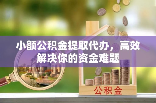 苏州小额公积金提取代办，高效解决你的资金难题